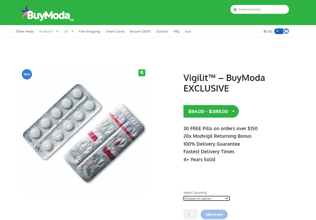 Buy Vigilit at BuyModa - Modafinil.org Buy Vigilit at BuyModa