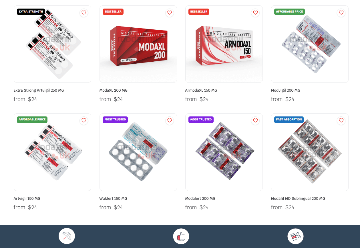 ModafinilUK Products - Modafinil.org ModafinilUK Products
